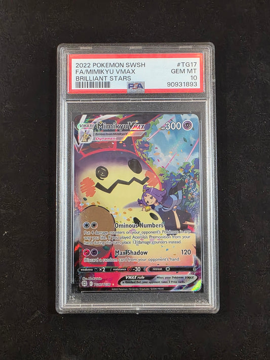 #TG17/TG30 Mimikyu Vmax Brilliant Stars PSA 10