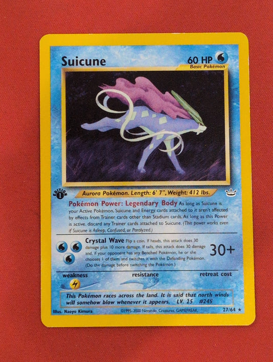 #27/64 Suicune (1st ED) neo revelation