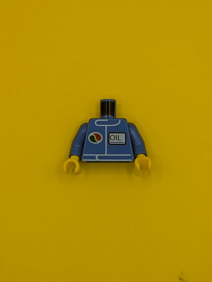 Torso Octan Logo and Upright Font 'OIL' Pattern / Blue Arms / Yellow Hands 973pb4274c01 Lego