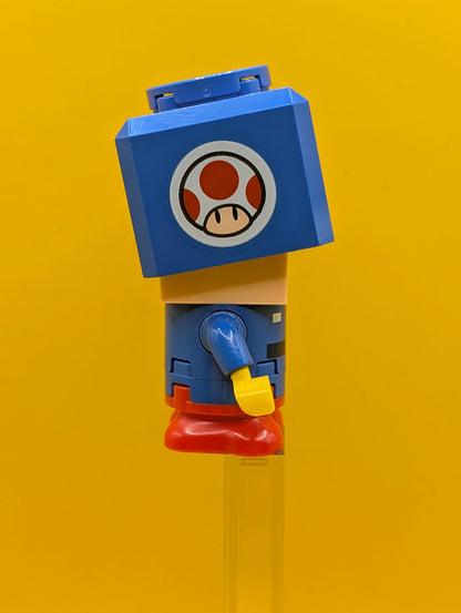 Blue Toad mar0215 Pit Crew Uniform Super Mario Lego Minifigure