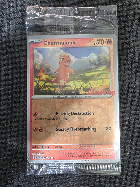 #004/165* Charmander 151 GameStop Stamped (Sealed)