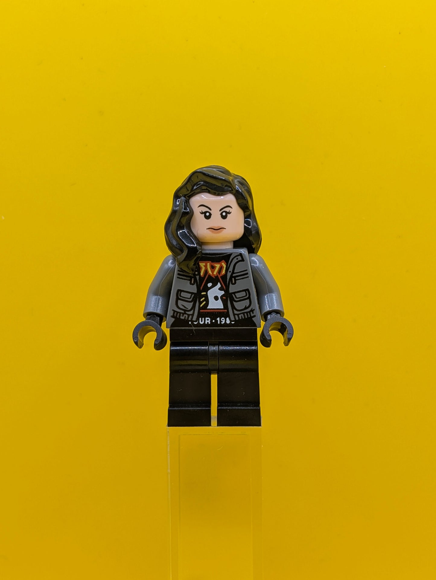 Zia Rodriguez jw090 Dark Bluish Gray Jacket Jurassic World Lego Minifigure