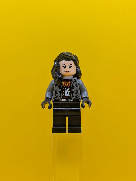 Zia Rodriguez jw090 Dark Bluish Gray Jacket Jurassic World Lego Minifigure