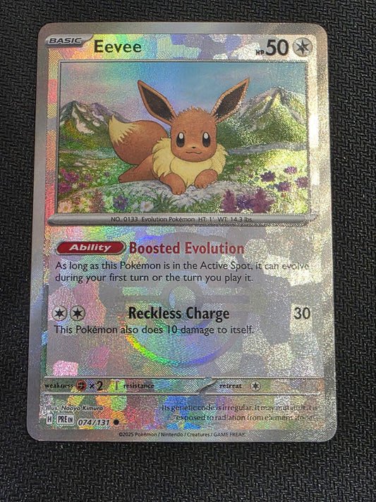 #074/131 Eevee (MasterBall) Prismatic Evolution