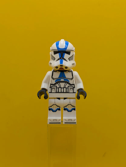 Clone Trooper sw1337 501st Legion (Phase 2) - White Arms, Nougat Head, Helmet with Holes Star Wars Lego Minifigure