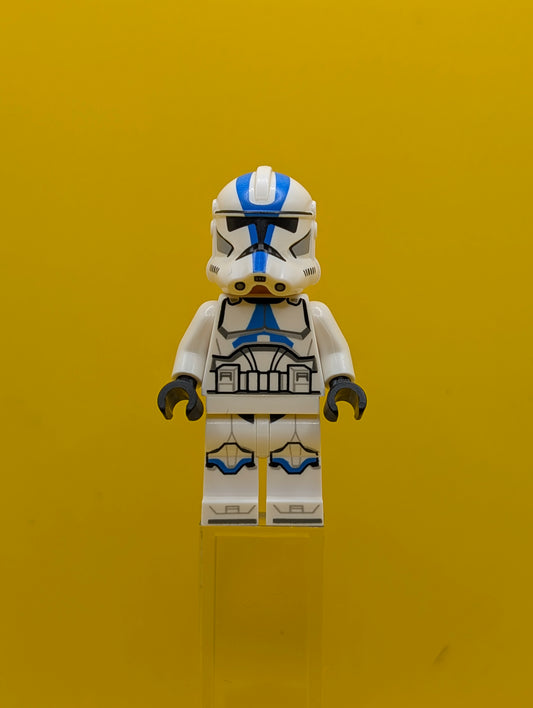 Clone Trooper sw1337 501st Legion (Phase 2) - White Arms, Nougat Head, Helmet with Holes Star Wars Lego Minifigure