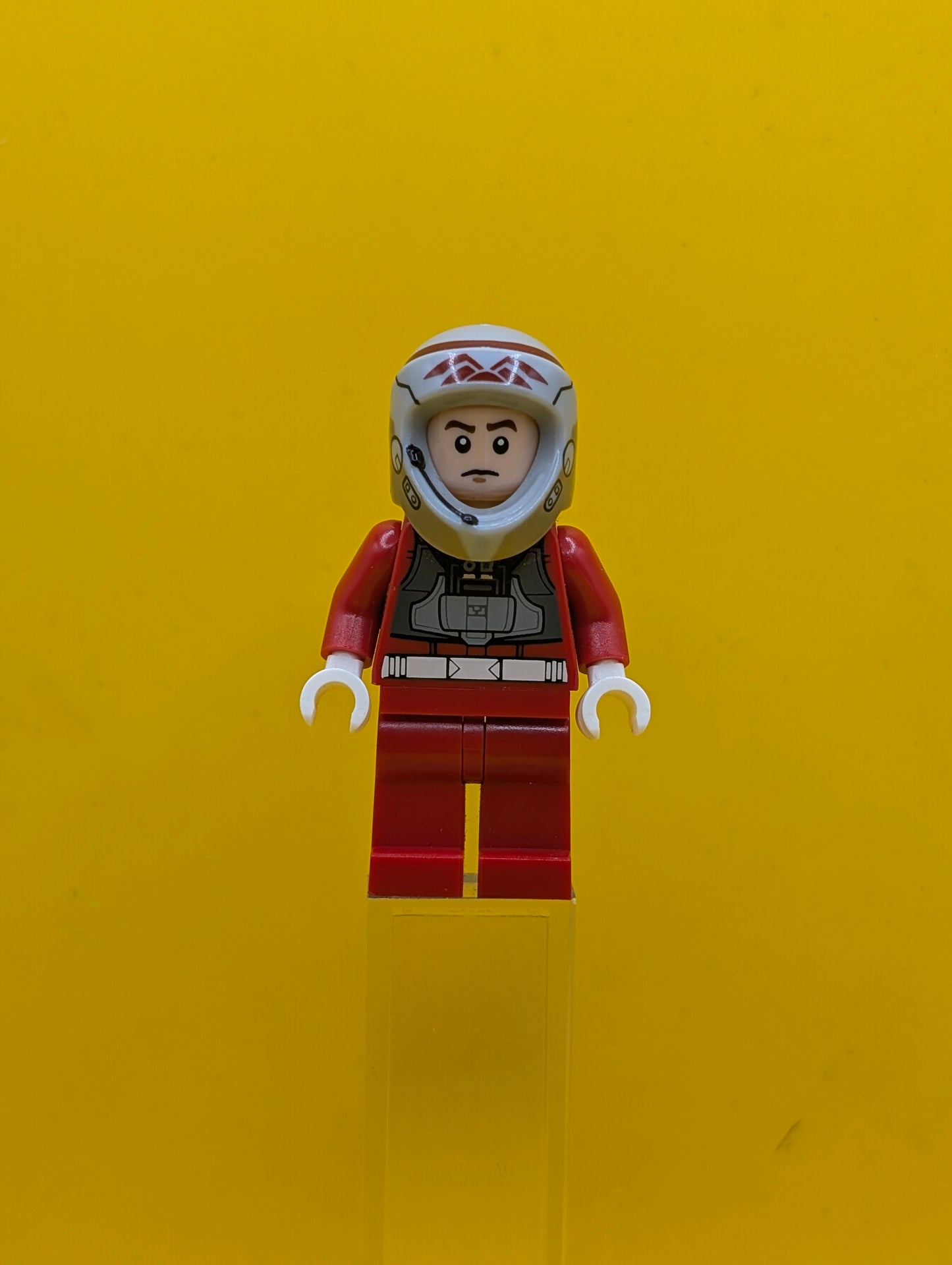 Rebel Pilot A-wing sw0757 (Open Helmet, Red Jumpsuit) Star Wars Lego Minifigure