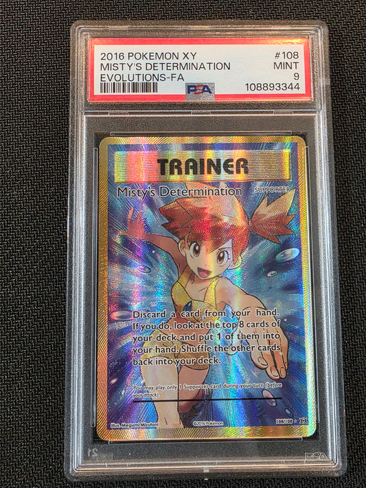 #108/108 Misty's Determination Evolutions PSA 10