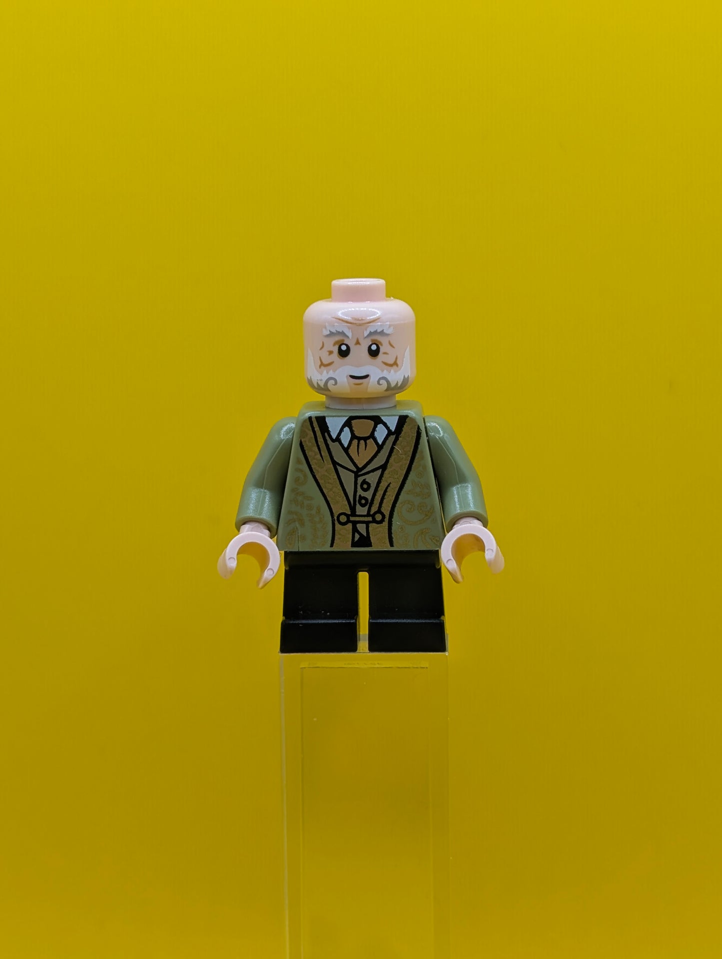 Professor Filius Flitwick hp524  Olive Green Suit, Black Short Legs Harry Potter Lego Minifigure