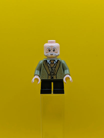 Professor Filius Flitwick hp524  Olive Green Suit, Black Short Legs Harry Potter Lego Minifigure