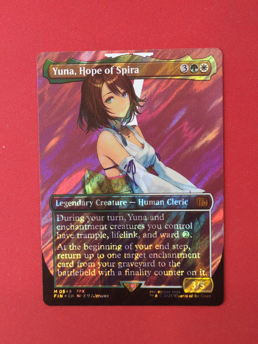#0549 Yuna, Hope of Spira (Surge Foil) Final Fantasy Commander Magic the Gathering MTG