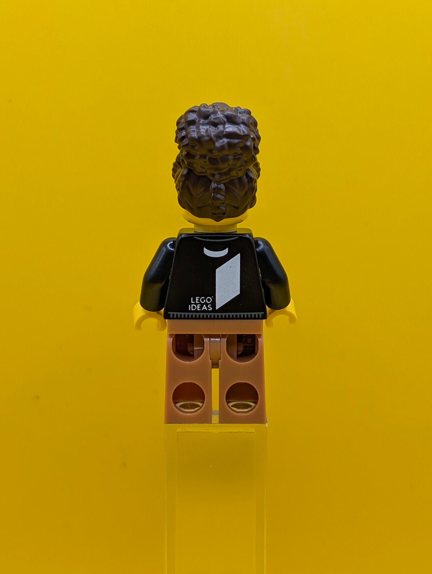 LEGO Ideas Designer idea239 Female, Black Sweater with LEGO Ideas Logo, Medium Nougat Legs Lego Ideas Minifigure