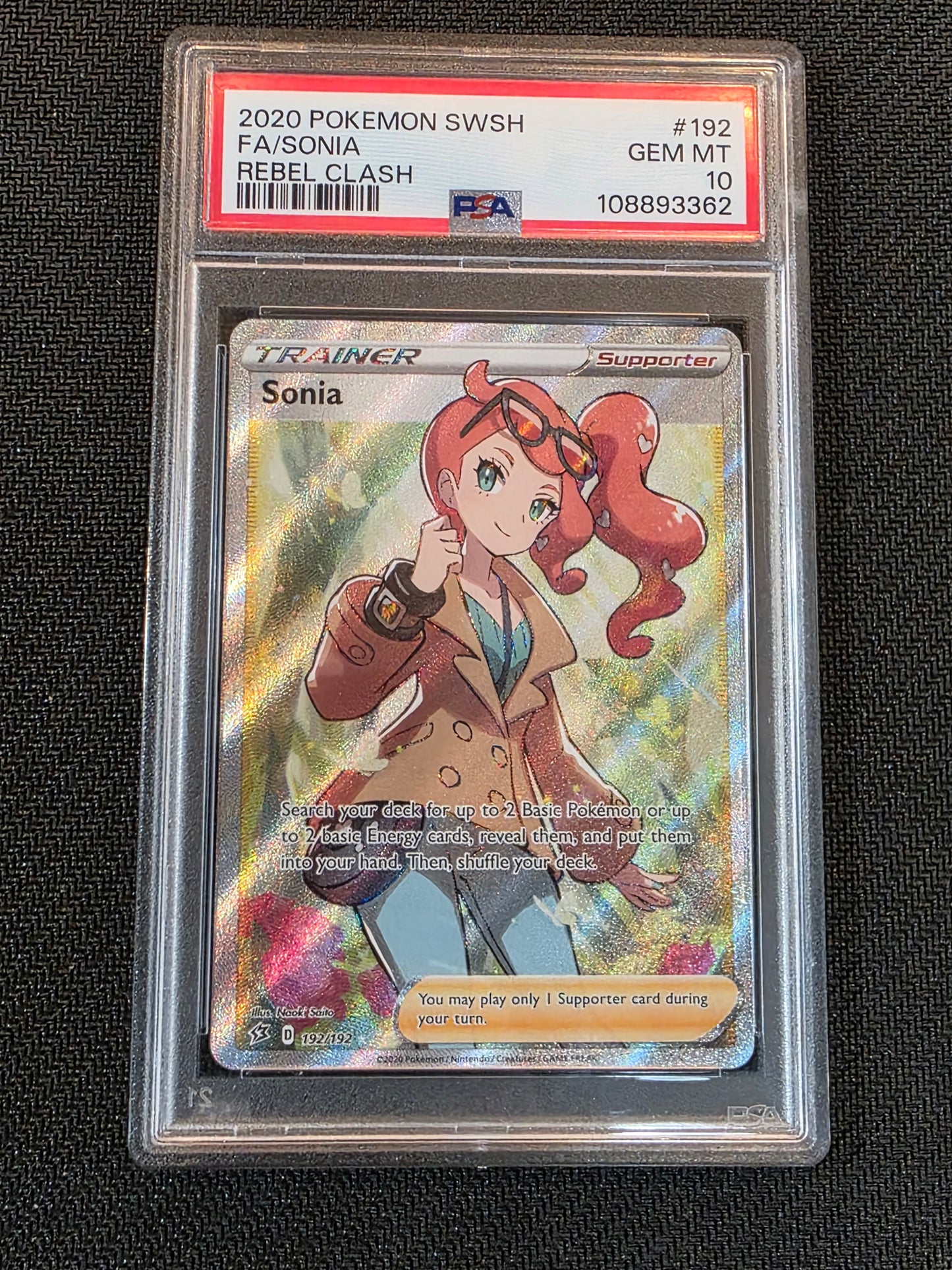 #192/192 Sonia Rebel Clash PSA 10