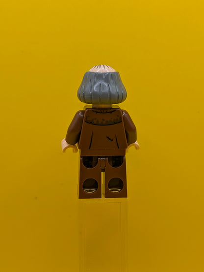 Argus Filch hp353 Bald on Top, Reddish Brown Jacket, Printed Legs Harry Potter Lego Minifigure