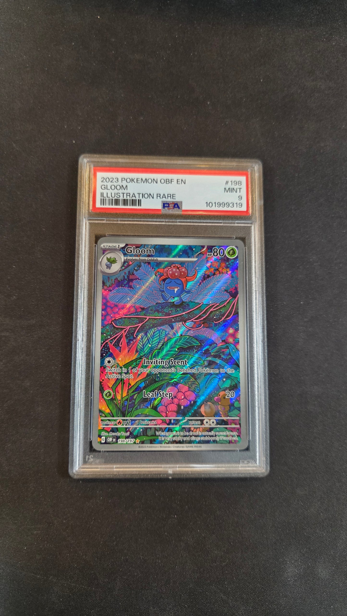 #198/197 Gloom PSA 9 -Obsidian Flames