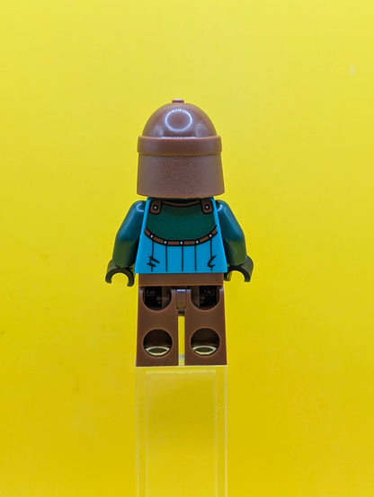 Kraken Warrior idea229 Male, Reddish Brown Helmet, Eye Patch Ideas Lego Minifigure