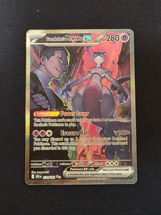 Team Rocket's Mewtwo Ex #231/182  Destined Rivals