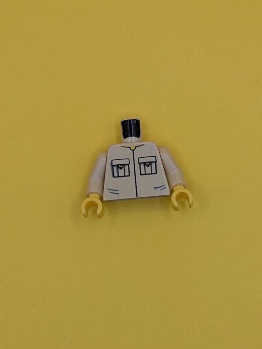 Torso Shirt Front Seamed with Patch Pockets Pattern / Tan Arms / Yellow Hands 973pb0307c01 Lego