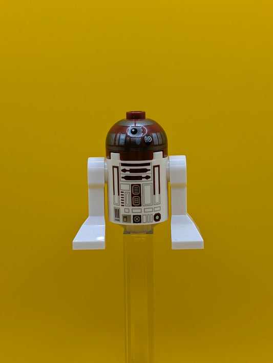 R4-P17 sw0706 Silver Band Around Dome, Black Outline Rectangles Star Wars Lego Minifigure
