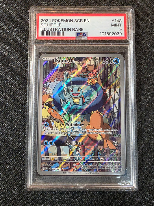 #148/142 Squirtle Stellar Crown PSA 9