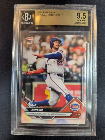 #17 JUAN SOTO 2025 TOPPS NOW 1ST HOME RUN WITH METS /10738