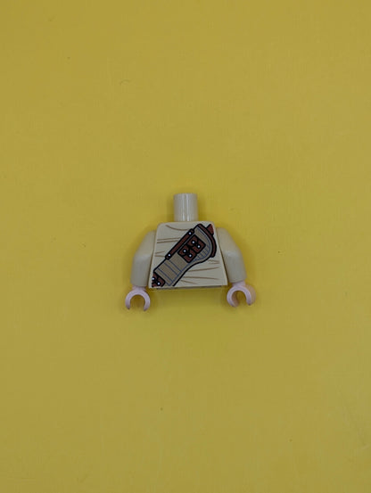 Torso Shirt with Pockets, Reddish Brown Shoulder Belt with Shells and Pouches, Dark Tan Rifle Holster on Back Pattern / Tan Arms / Light Nougat Hands 973pb3178c01 Lego