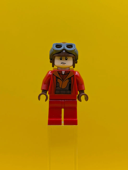 Naboo Fighter Pilot sw0340 Red Jumpsuit Star Wars Minifigure Lego