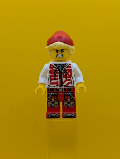 Cooper drm069 Black Visor, White Hoodie, Red Legs Dreamzzz Lego Minifigure