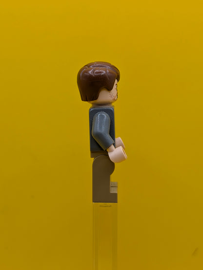 Professor Remus Lupin  hp157 Dark Bluish Gray Jacket, Olive Green Vest Harry Potter Lego Minifigure