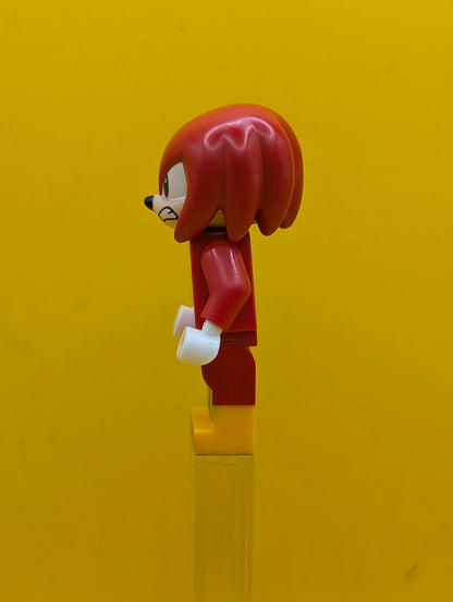 Knuckles son021 Scowl Sonic The Hedgehog Lego Minifigure