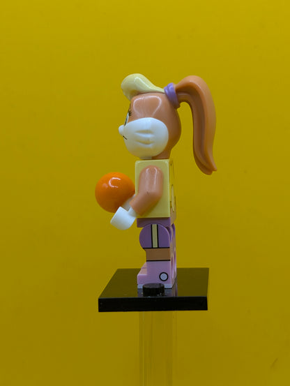 Lola Bunny collt-1 (Complete Set with Stand and Accessories) CMF Lego Minifigure