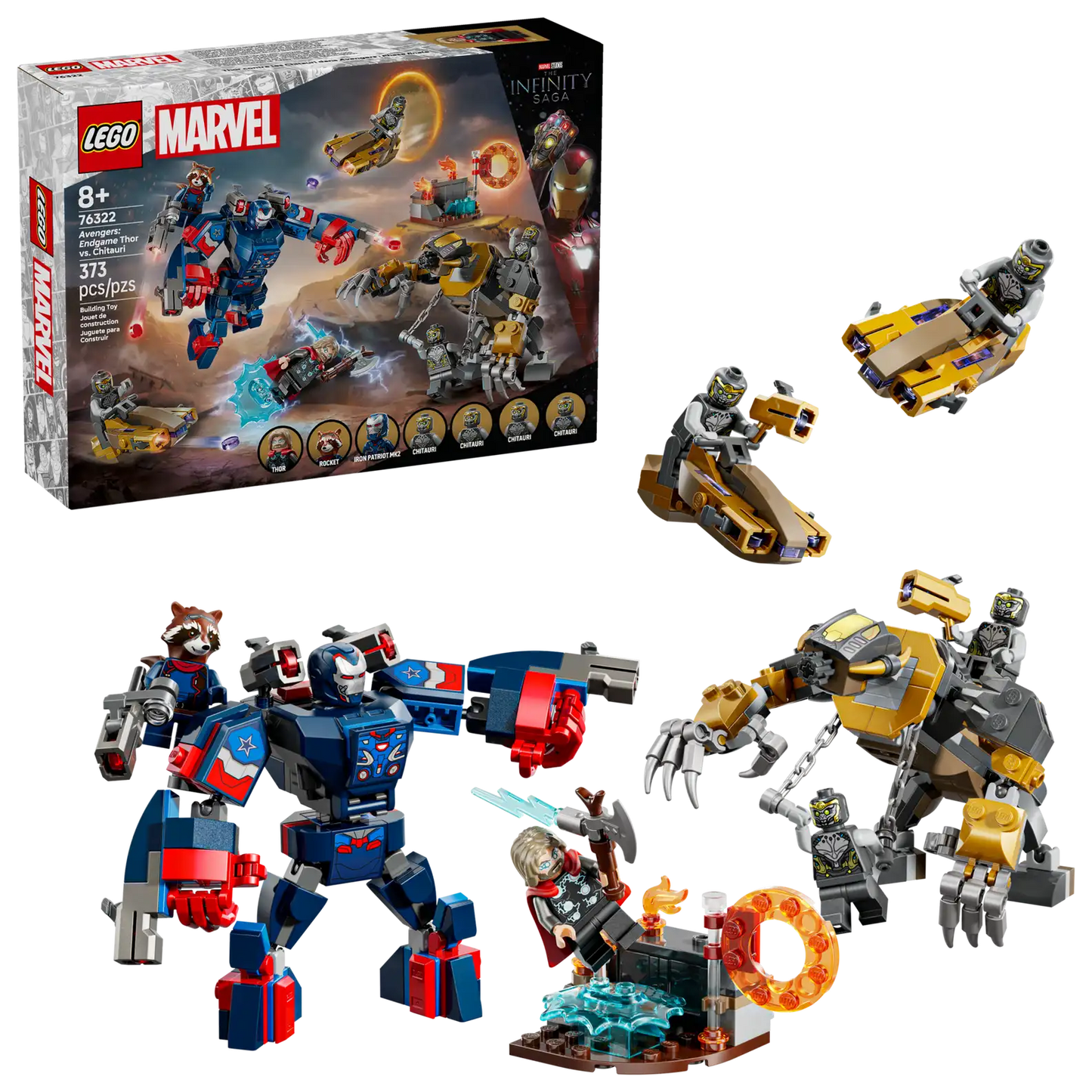 76322 Avengers Endgame Thor vs. Chitauri Marvel Lego Set