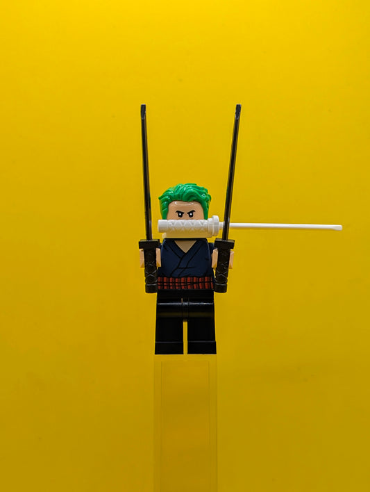 Zoro Dark Blue Shirt One Piece Lego Minifigure