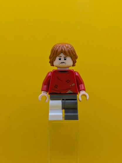 Ron Weasley hp328 Red Sweater, Leg Cast Lego Minifigure