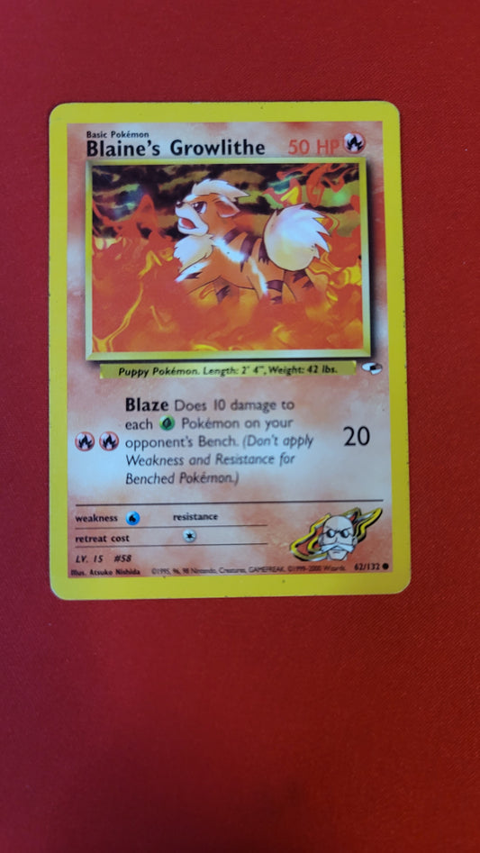 Blaine's Growlithe #62