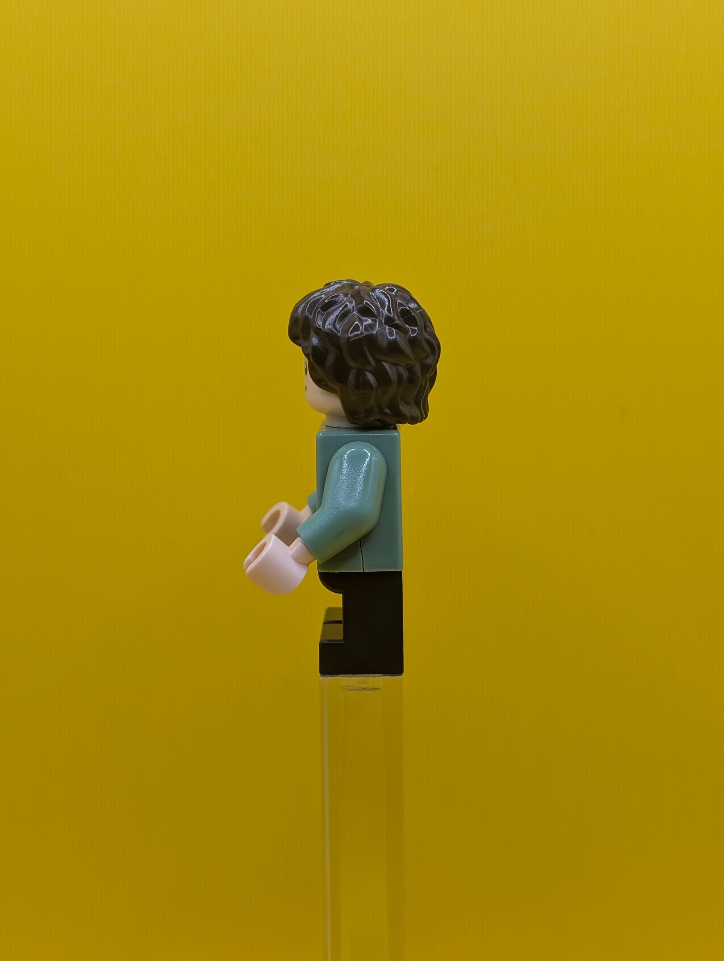 Frodo Baggins lor002 Sand Green Shirt Lord of The Rings Lego Minifigure (Cracked)