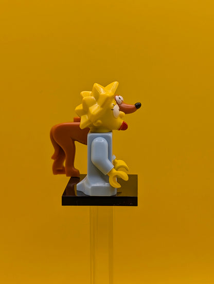 Maggie Simpson and Santas Little Helper colsim2-4 The Simpsons Series 2 Minifigure Lego (complete Set with Stand and Accessories)