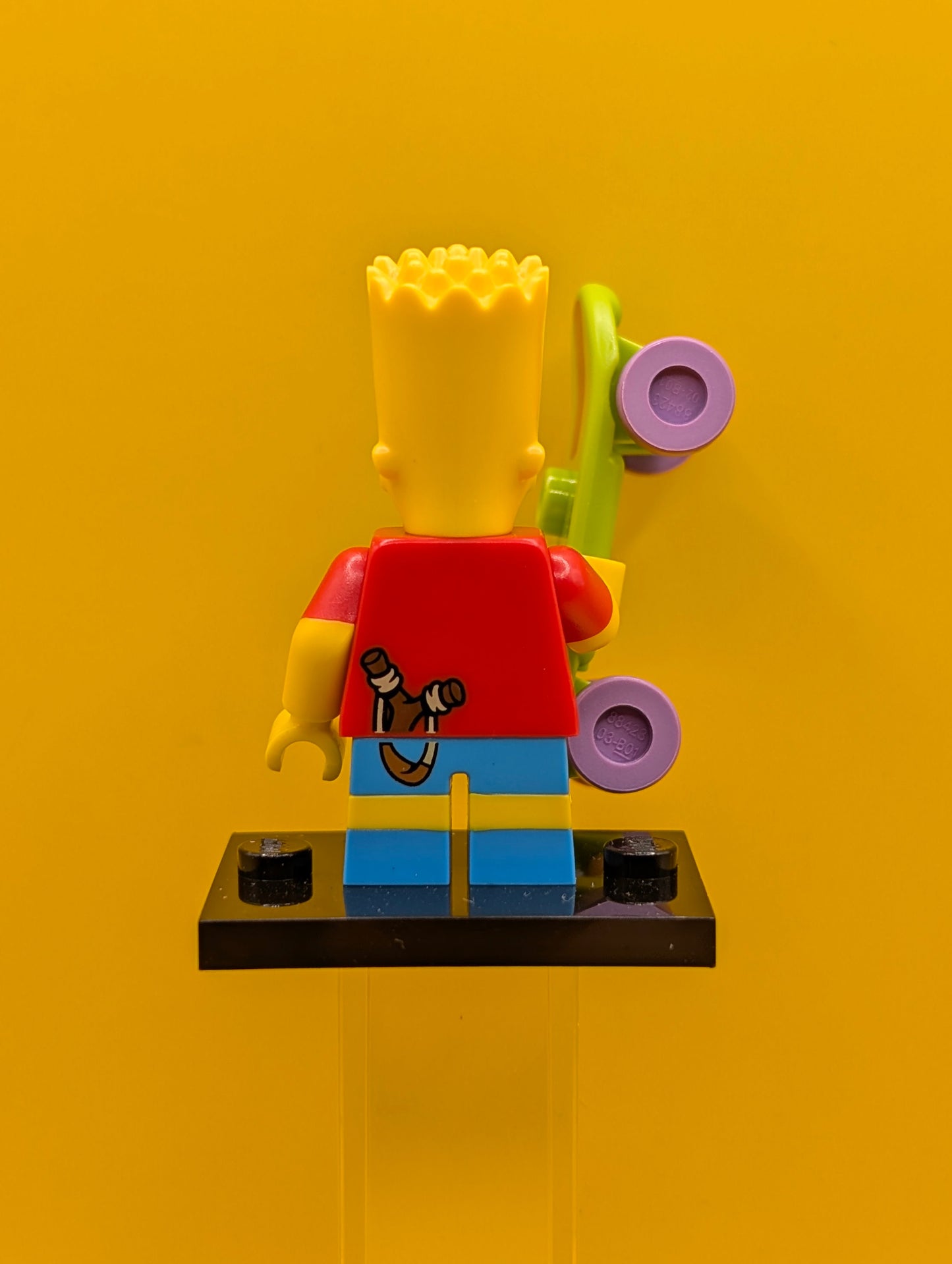 Bart Simpson colsim-2 The Simpsons, Series 1 (Complete Set with Stand and Accessories) Lego Minifigure