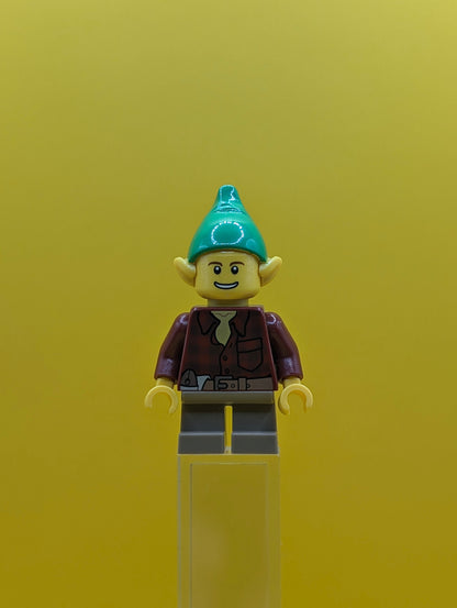 Elf hol050 Dark Red Flannel Shirt Holiday Minifigure Lego
