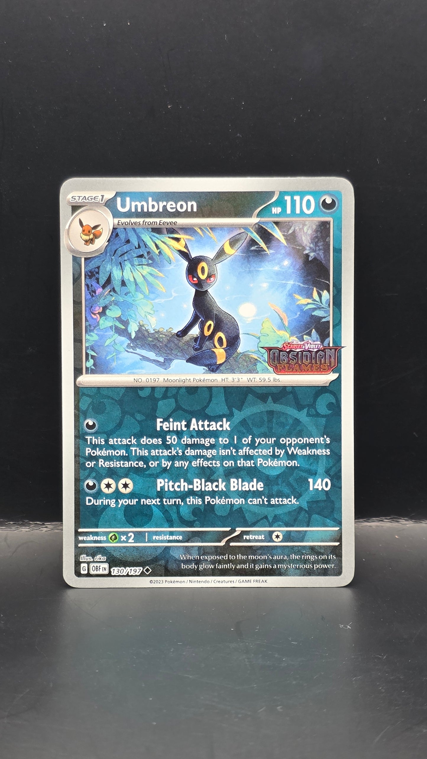 Umbreon (Obsidian Flames Stamp) #130/197 -Scarlet and Violet Promo