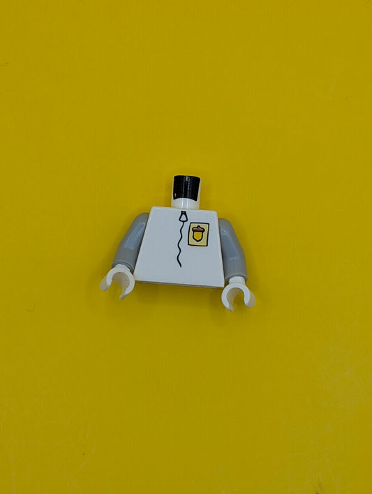 Torso SpongeBob with Yellow Acorn Badge Pattern / Light Bluish Gray Arms / White Hands 973pb0423c01 Lego