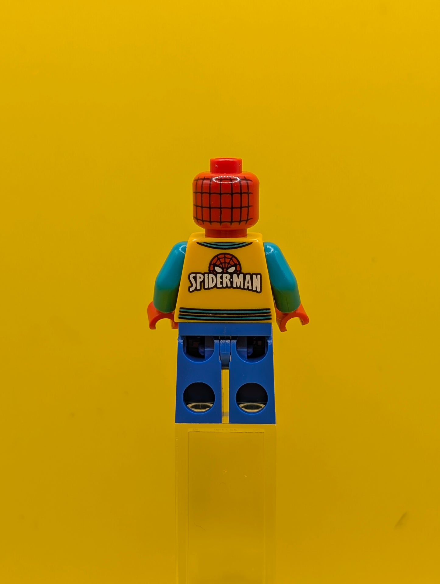 Spider-Man sh0757 Bright Light Orange Letter Jacket Marvel Lego Minifigure