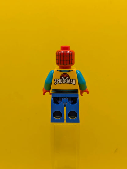 Spider-Man sh0757 Bright Light Orange Letter Jacket Marvel Lego Minifigure