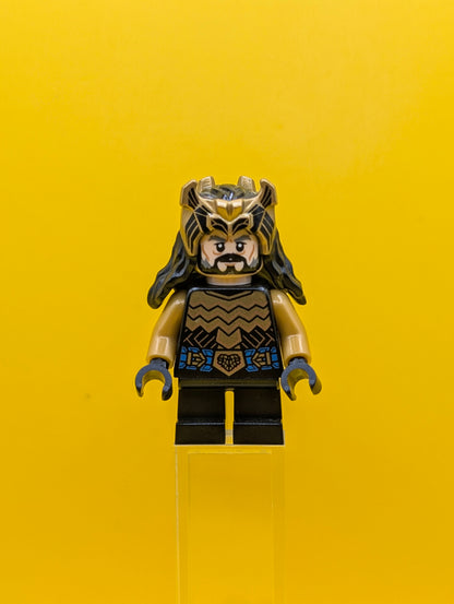 Thorin Oakenshield lor106 Gold Armor and Crown Lord of the Rings Lego Minifigure