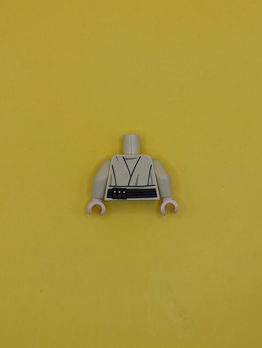 Torso SW Layered Shirt, Orange Undershirt, Reddish Brown Belt Pattern / Tan Arms / Light Nougat Hands 973pb0960c01 Lego