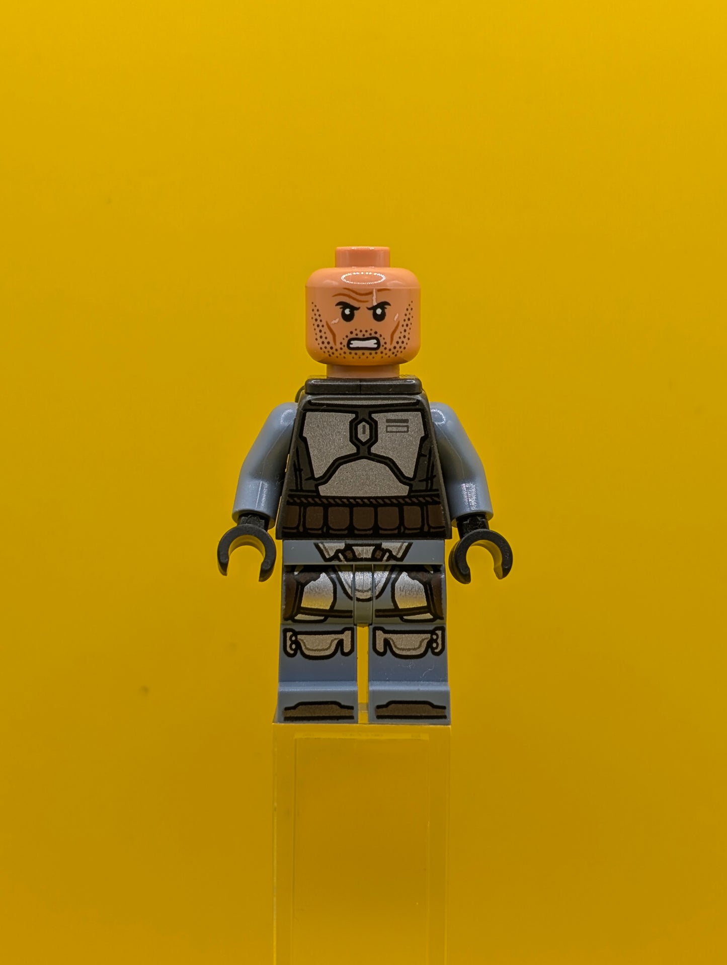 Jango Fett and sw1433Nougat Head, Plain Arms Star Wars Lego Minifigure